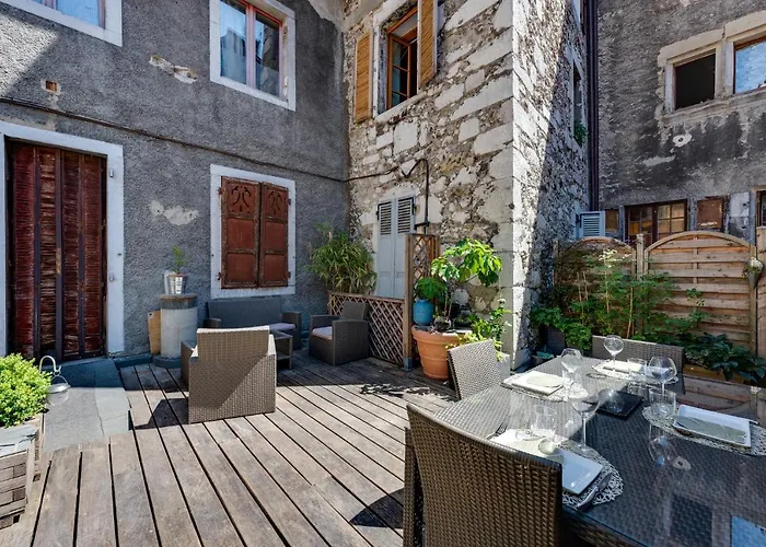 아파트 La Terrasse Du Vieil